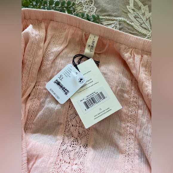 Free People X SPELL Cassie Lace gown in Petal Size XL - Picture 12 of 15